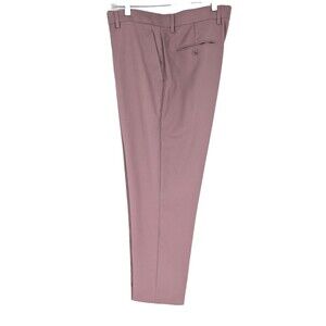 Alain Dupetit Pants 36/29 Mauve Tetron Rayon Preppy Light Academia